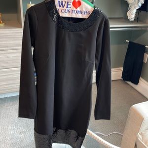 Michael kors dress sequins around the neck and band at the bottom